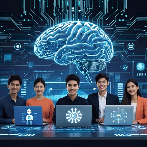 AiWebix team working collaboratively